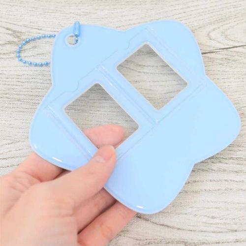 クレヨンしんちゃん キーリング よくばりフォトホルダー　しんちゃん＆シロ アニメキャラクター グッズ メール便可