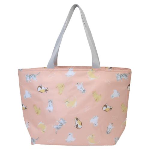 保冷トートバッグ ファスナー付きクーラートート にゃんだらけ レジャーバッグ グッズ