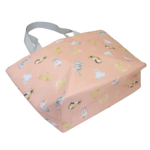 保冷トートバッグ ファスナー付きクーラートート にゃんだらけ レジャーバッグ グッズ