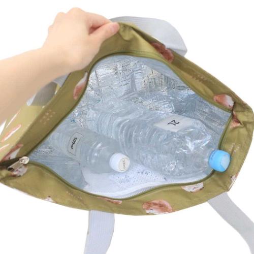 保冷トートバッグ ファスナー付きクーラートート ハリネズミ レジャーバッグ グッズ