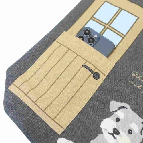 トートバッグ 前ポケットトートバッグ ルーク かわいい グッズ メール便可