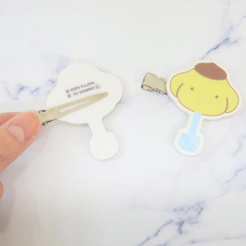 ポムポムプリン ヘアアクセ ヘアクリップ 2個セット Vol.2 サンリオズチョコレート サンリオ メール便可