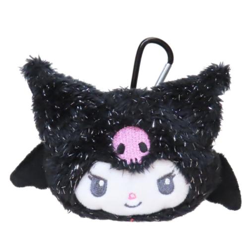 クロミ ミニポーチ フェイスミニポーチ ブラック エンジェルシリーズ サンリオ キャラクター グッズ