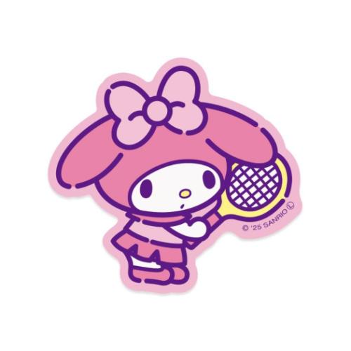 マイメロディ ダイカットシール ステッカー 部活シリーズ テニス部 サンリオ キャラクター グッズ メール便可