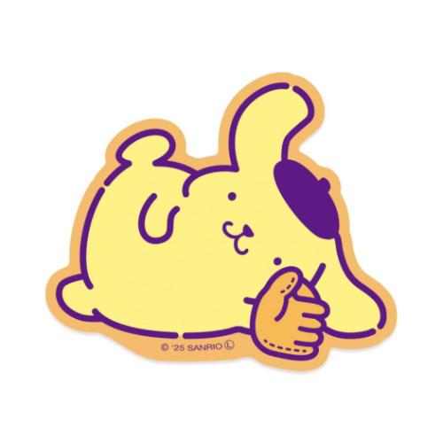 ポムポムプリン ダイカットシール ステッカー 部活シリーズ 野球部 サンリオ キャラクター グッズ メール便可