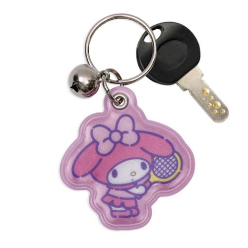 マイメロディ キーリング 自転車キーホルダー 部活シリーズ テニス部 サンリオ キャラクター グッズ メール便可