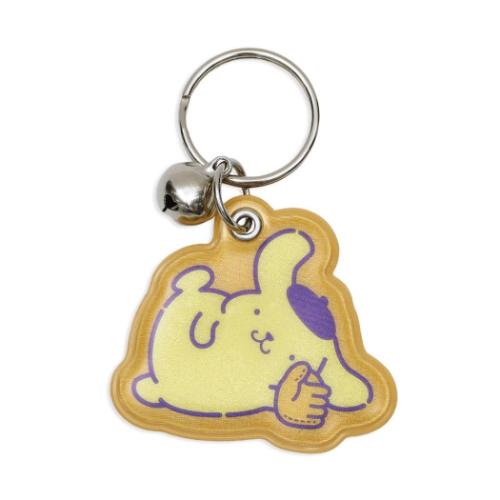 ポムポムプリン キーリング 自転車キーホルダー 部活シリーズ 野球部 サンリオ キャラクター グッズ メール便可