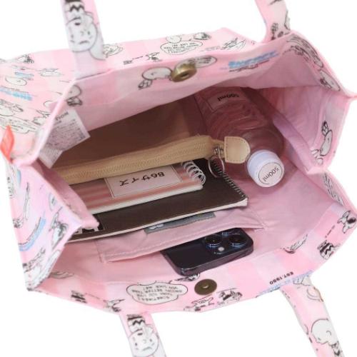 スヌーピー トートバッグ IP A4 Lami Peanuts-0L ラミネート生地A4トート 50th ピーナッツ キャラクター グッズ