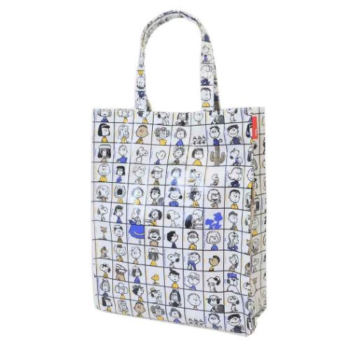 スヌーピー トートバッグ IP A4 Lami Peanuts-0L ラミネート生地A4トート 75th BLOCK ピーナッツ キャラクター グッズ