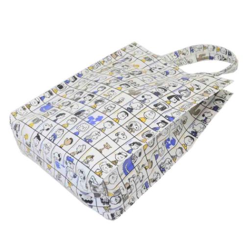 スヌーピー トートバッグ IP A4 Lami Peanuts-0L ラミネート生地A4トート 75th BLOCK ピーナッツ キャラクター グッズ