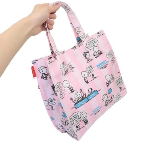 スヌーピー ミニバッグ IP スクエアLami Peanuts-0L ラミネート生地SQUAREミニバッグ 50th ピーナッツ キャラクター グッズ メール便可