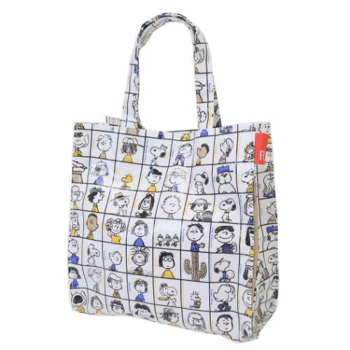 スヌーピー ミニバッグ IP スクエアLami Peanuts-0L ラミネート生地SQUAREミニバッグ 75th BLOCK ピーナッツ メール便可
