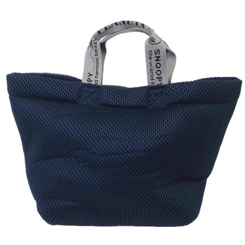 スヌーピー ハンドバッグ IP デリ wafer ウエッファ Peanuts-0K メッシュ生地ミニバッグ NAVY ピーナッツ キャラクター グッズ