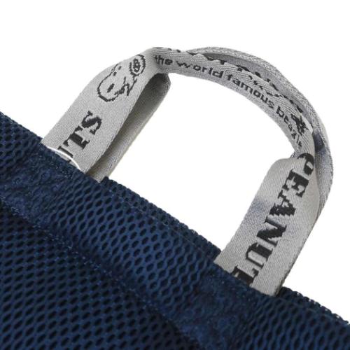 スヌーピー ハンドバッグ IP デリ wafer ウエッファ Peanuts-0K メッシュ生地ミニバッグ NAVY ピーナッツ キャラクター グッズ