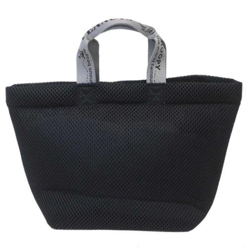 スヌーピー ハンドバッグ IP デリ wafer ウエッファ Peanuts-0K メッシュ生地ミニバッグ BLACK ピーナッツ キャラクター グッズ