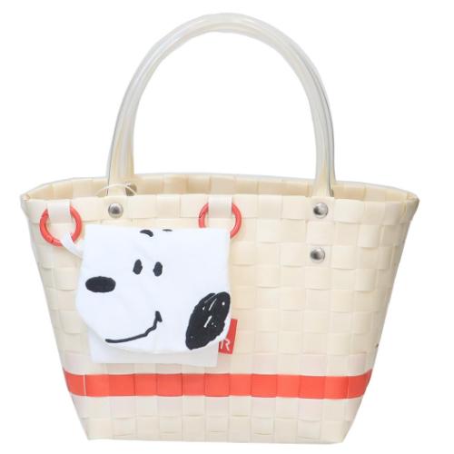スヌーピー ハンドバッグ IP BR Basket Peanuts-0I バスケット生地小物入れ SNOOPY ピーナッツ キャラクター グッズ