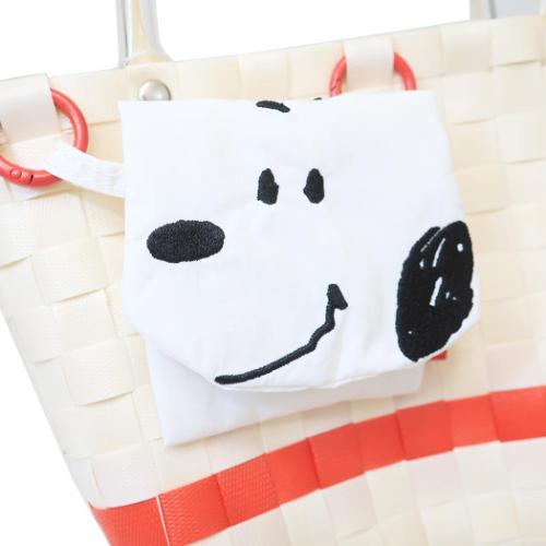 スヌーピー ハンドバッグ IP BR Basket Peanuts-0I バスケット生地小物入れ SNOOPY ピーナッツ キャラクター グッズ