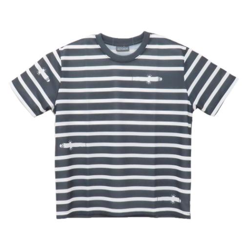 ムーミン Tシャツ ドライメッシュTシャツ ニョロニョロ BKxWH 北欧 キャラクター グッズ メール便可