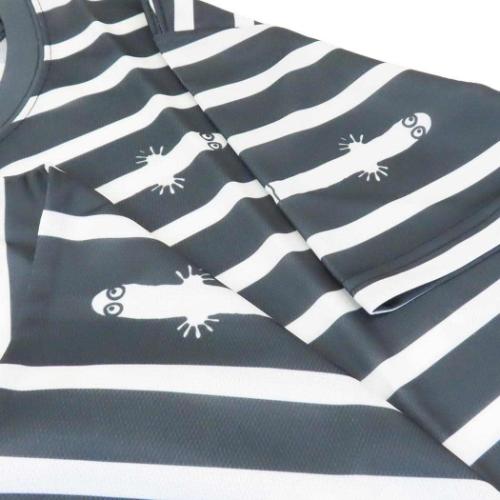 ムーミン Tシャツ ドライメッシュTシャツ ニョロニョロ BKxWH 北欧 キャラクター グッズ メール便可