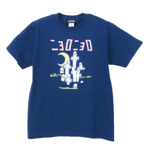 ムーミン Tシャツ T-SHIRTS ニョロニョロ NV Mサイズ 北欧 キャラクター グッズ メール便可