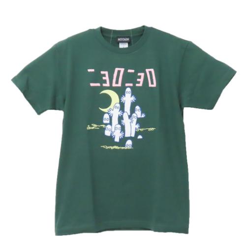 ムーミン Tシャツ T-SHIRTS ニョロニョロ GN Mサイズ 北欧 キャラクター グッズ メール便可
