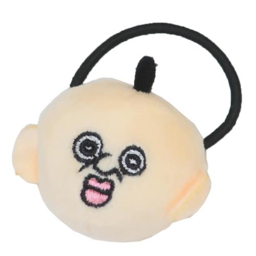 パンパンくんの日常 ヘアアクセ マスコット付ヘアゴム パンパンくん キャラクター グッズ メール便可