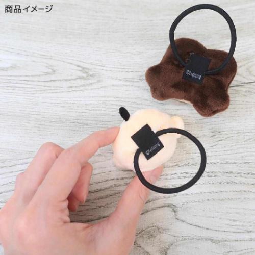 パンパンくんの日常 ヘアアクセ マスコット付ヘアゴム パンパンくん キャラクター グッズ メール便可