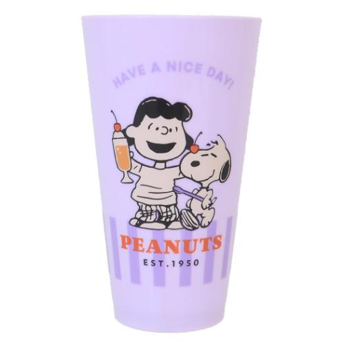 スヌーピー プラコップ 樹脂タンブラー600ml YUMMY FUN FUN LUCY ピーナッツ キャラクター グッズ