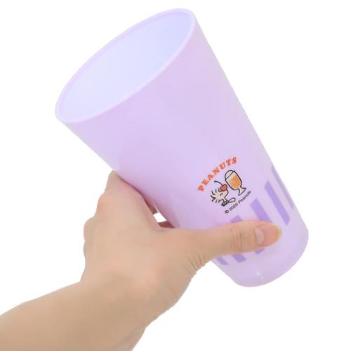 スヌーピー プラコップ 樹脂タンブラー600ml YUMMY FUN FUN LUCY ピーナッツ キャラクター グッズ