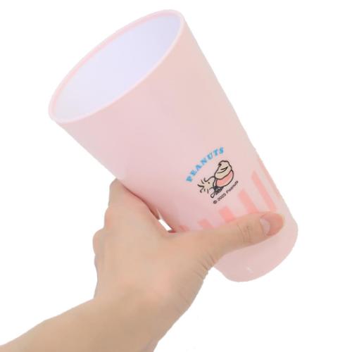スヌーピー プラコップ 樹脂タンブラー600ml YUMMY FUN FUN SALLY ピーナッツ キャラクター グッズ