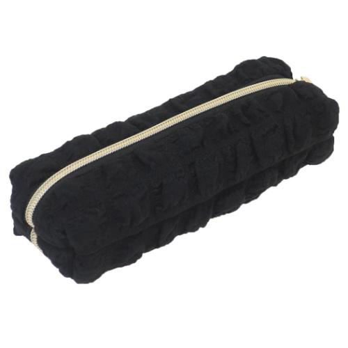 ペンケース 2ルームペンケース ポップコーン ブラック かわいい グッズ