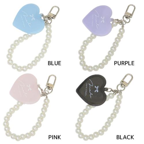 キーリング ハートミラー かわいい グッズ メール便可