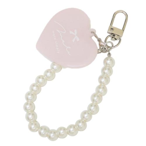 キーリング ハートミラー かわいい グッズ メール便可