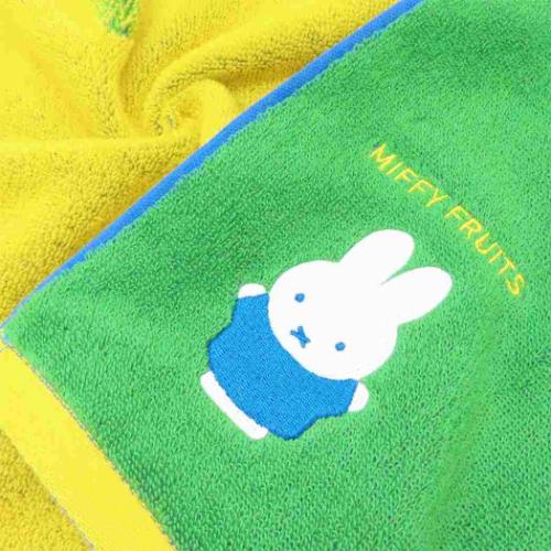ミッフィー ロングタオル パイルジャカード フェイスタオル ミッフィーフルーツ ディックブルーナ 絵本キャラクター グッズ メール便可