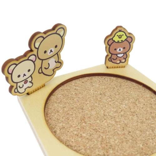 リラックマ テーブルウェア オーナメント付きコースター サークル サンエックス キャラクター グッズ メール便可
