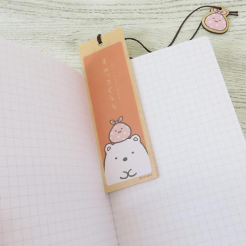 すみっコぐらし ブックマーカー 木のしおり しろくま サンエックス キャラクター グッズ メール便可