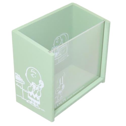 スヌーピー 卓上収納 フレーム付きボックス ピーナッツ キャラクター グッズ