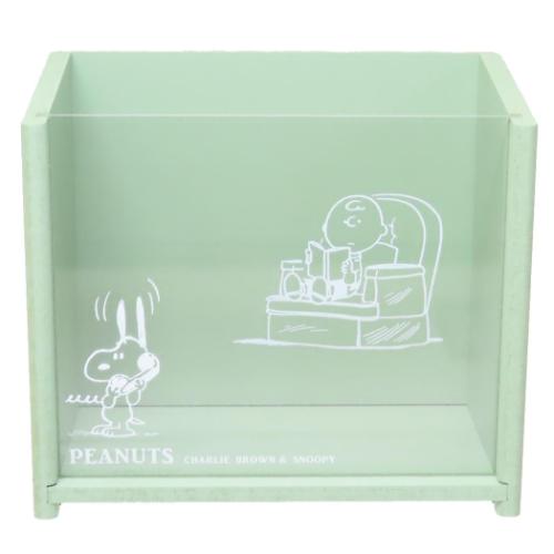 スヌーピー 卓上収納 フレーム付きボックス ピーナッツ キャラクター グッズ
