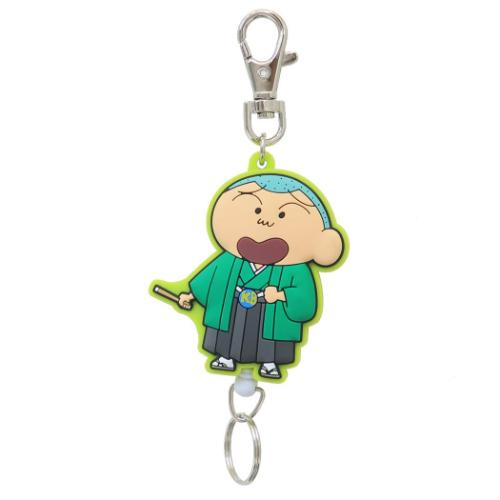 クレヨンしんちゃん キーリング ラバーリールキーホルダー 日本アートシリーズ マサオくん アニメキャラクター グッズ メール便可
