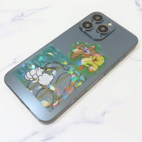 トムとジェリー ダイカットシール ホログラムクリアステッカー 2枚入り グリーン ワーナーブラザース キャラクター グッズ メール便可