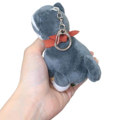 マスコット アニマルぬいぐるみキーチェーン くろまめ まめしば いぬ かわいい グッズ