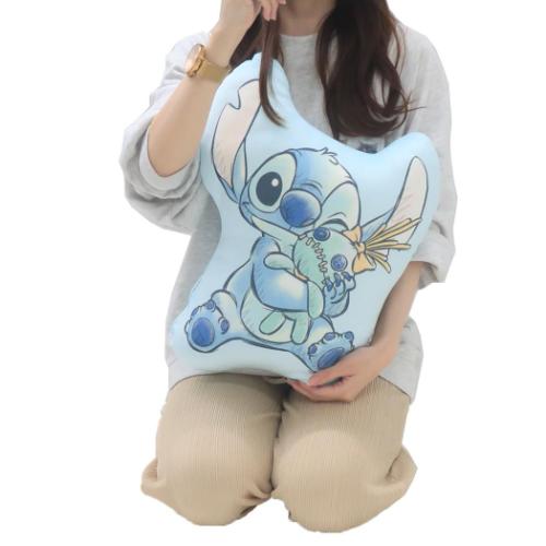 リロ＆スティッチ クッション ダイカットクッション ディズニー キャラクター グッズ