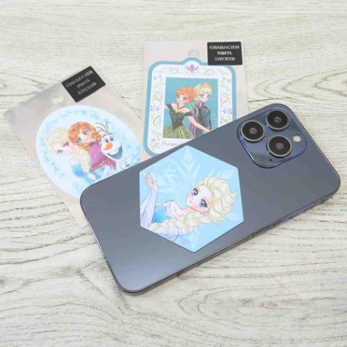 アナと雪の女王x中川翔子 ダイカットシール ステッカー フローズンアートコレクション エルサ ディズニー メール便可