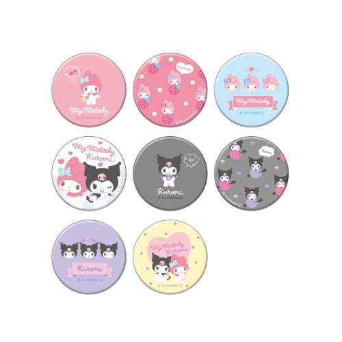 マイメロディ＆クロミ 手鏡 シークレット缶ミラー 全8種の内どれか1個 サンリオ キャラクター グッズ メール便可