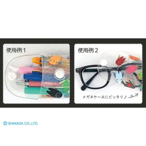 モケケ ペンケース クリアマルチケース SLIMサイズ キャラクター グッズ メール便可