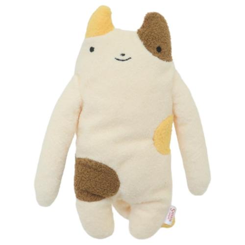 フモフモさん プラッシュドール ぬいぐるみ Mサイズ みけも アイボリー キャラクター グッズ