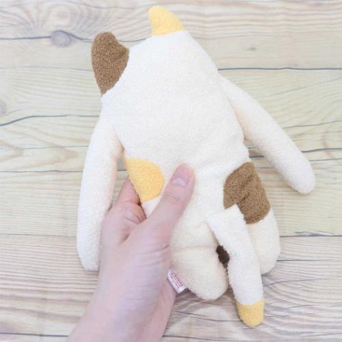 フモフモさん プラッシュドール ぬいぐるみ Mサイズ みけも アイボリー キャラクター グッズ