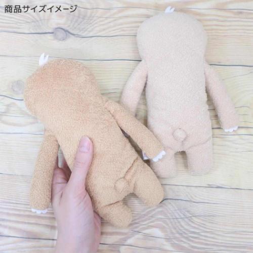 フモフモさん プラッシュドール ぬいぐるみ Mサイズ もぐぐ 薄茶 キャラクター グッズ