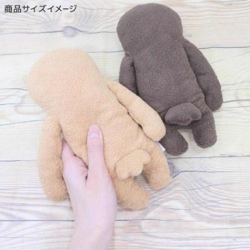 フモフモさん プラッシュドール ぬいぐるみ Mサイズ ふく 薄茶 キャラクター グッズ