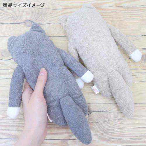 フモフモさん プラッシュドール ぬいぐるみ Mサイズ ルフ ライトグレー キャラクター グッズ